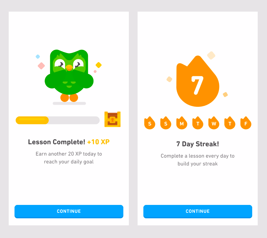 한번 시작하면 포기하기 쉽지 않다 © Duolingo
