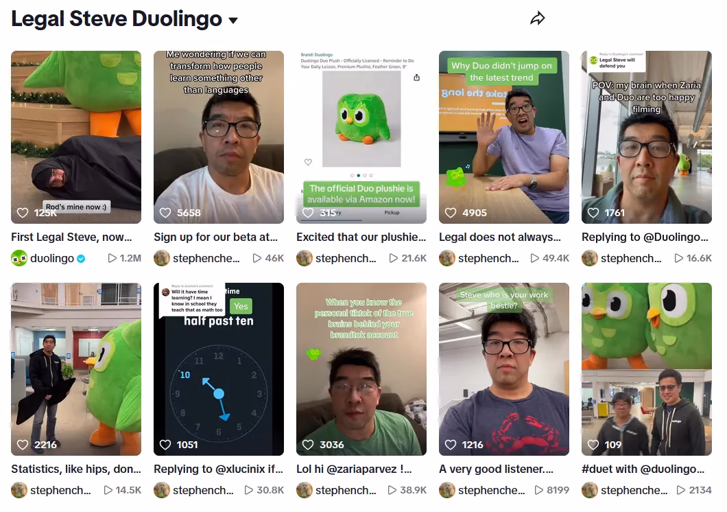 열일하는 Legal Steve © Duolingo